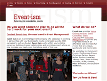 Tablet Screenshot of eventism.com.au